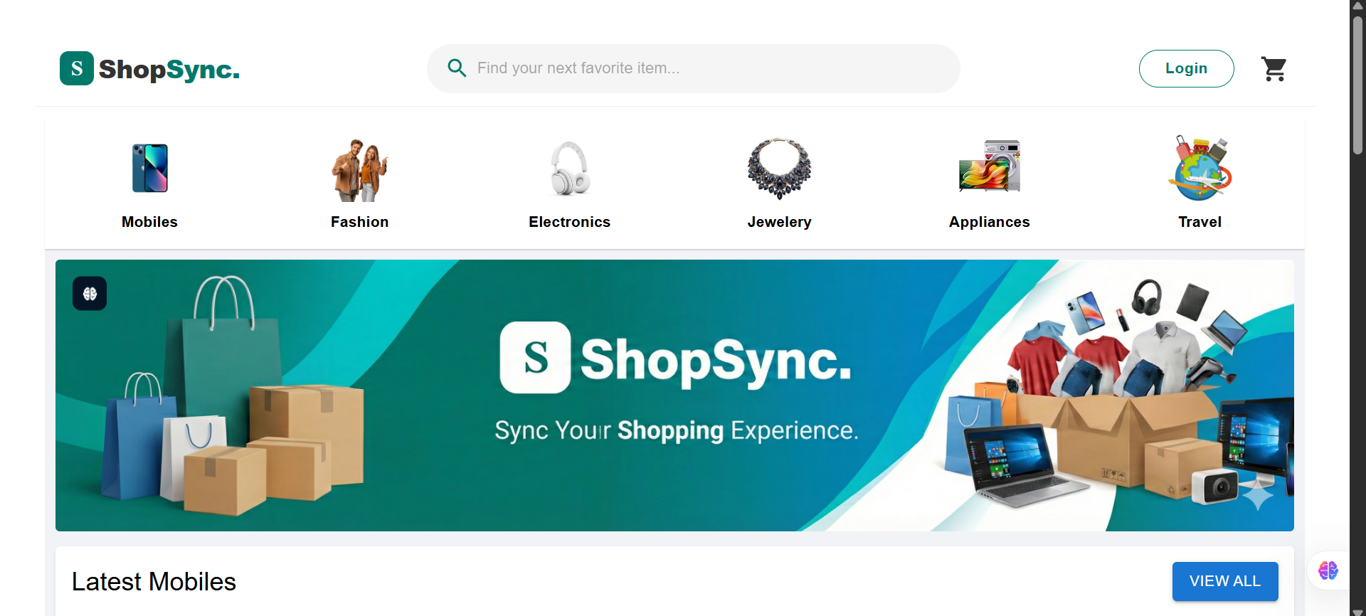 ShopSync application screenshot